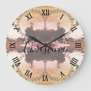 Vintage Austria Vienna Prater giant wheel Large Cl Clock