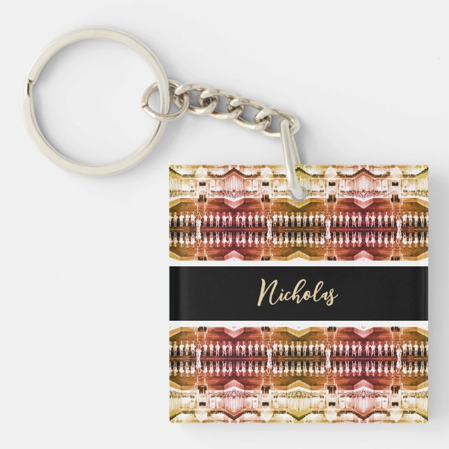 Vintage Austria Vienna Spanish Courbette Key Ring (Front)