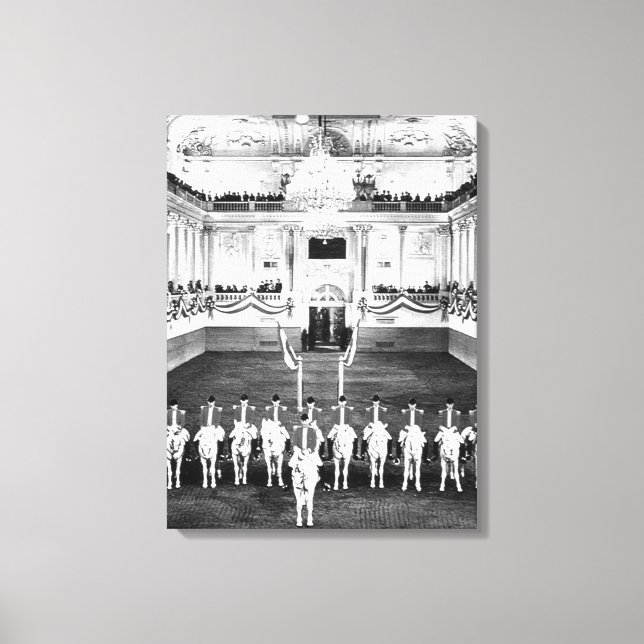 Vintage Austria Vienna Spanish Riding-School Canvas Print (Front)