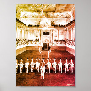 Vintage Austria Vienna Spanish Riding-School Poster