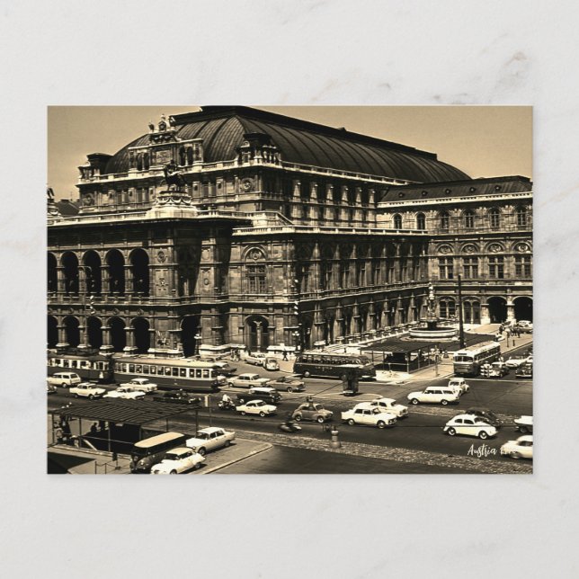 Vintage Austria Vienna Staatsoper opera Postcard (Front)