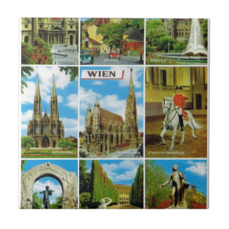 Vintage Austria, Wien, Vienna, Multiview Tile