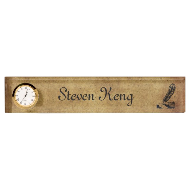 Vintage Author Nameplate (Front)