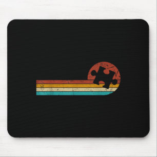 Vintage Autism Puzzle Mom Dad Autism Awareness Mouse Pad