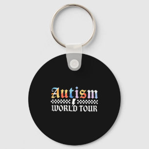 Vintage Autism World Tour Autism Awareness Month M Key Ring