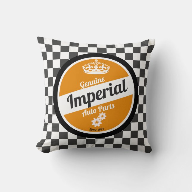 Vintage Auto Parts Cushion (Front)