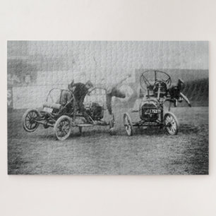 Vintage "Auto Polo" Sports Car Motorsports Jigsaw  Puzzle