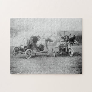 Vintage "Auto Polo" Sports Car Motorsports Jigsaw Puzzle
