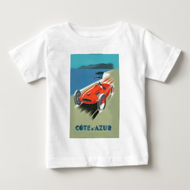 Vintage Auto Racing Baby T-Shirt (Front)
