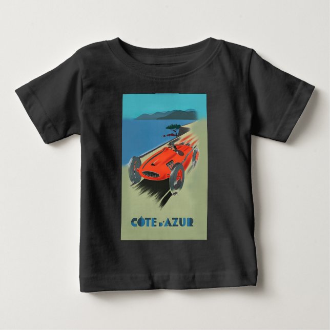 Vintage Auto Racing Baby T-Shirt (Front)