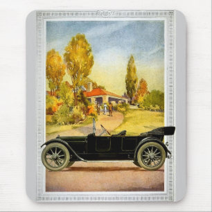 Vintage Automobile Advertising Mouse Pad