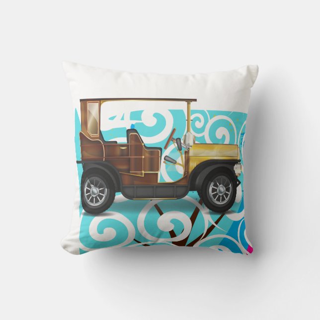 Vintage Automobile Cushion (Front)