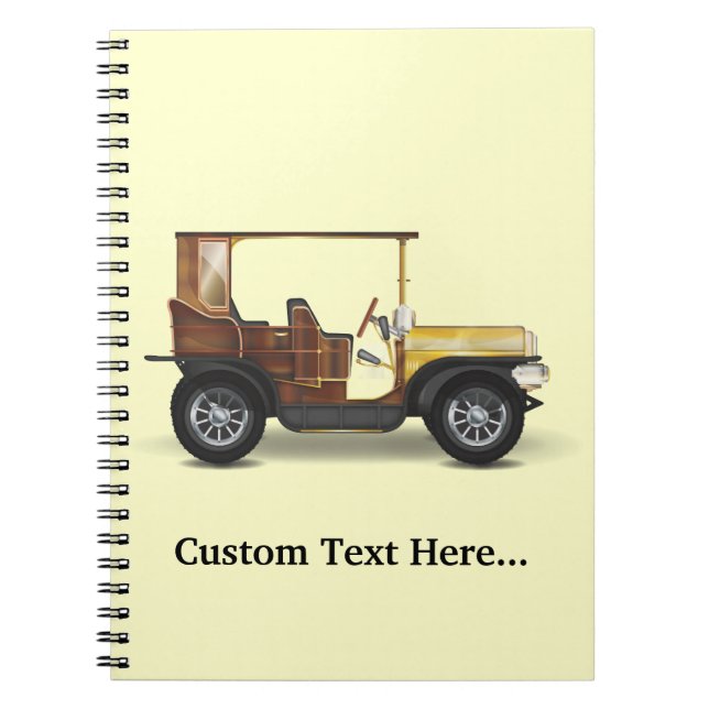 Vintage Automobile Notebook (Front)