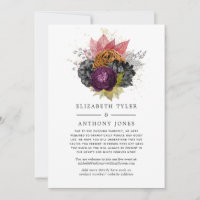 Vintage Autumn Fall Floral Reduced Guest List