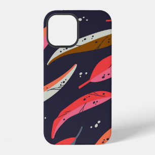 Vintage autumn leaf seamless pattern background. C iPhone 12 Case