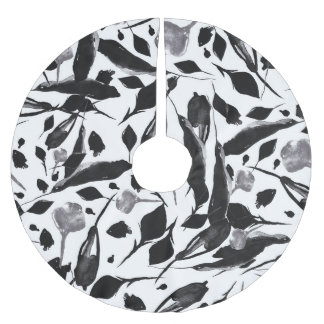 Vintage Autumn Leaves, Seamless Background. Brushed Polyester Tree Skirt