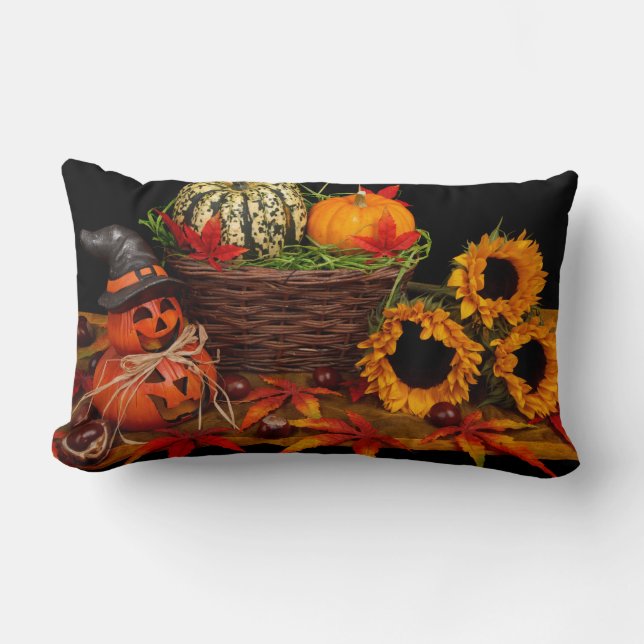 Vintage Autumn Lumbar Cushion (Front)