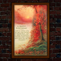 Vintage Autumn Sunset 1917 Birthday