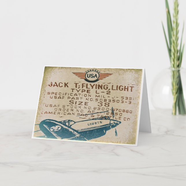 Vintage Aviation Greeting Cards (Front)