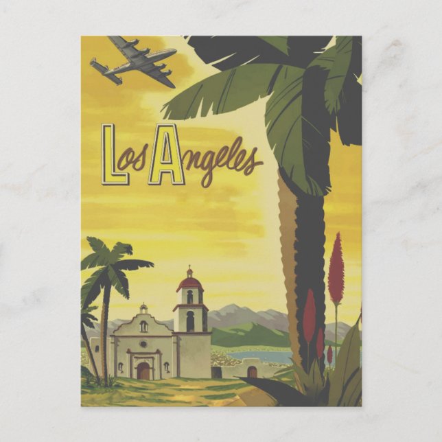 Vintage Aviation Los Angeles Postcard (Front)
