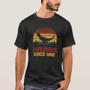 Vintage Awesome Since 1962 60 Years Old T Rex 60Th T-Shirt