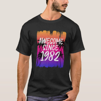 Vintage Awesome Since 1982 S Retro Limited Edition T-Shirt