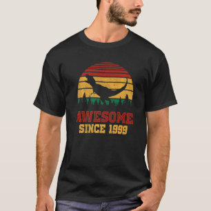 Vintage Awesome Since 1999 23 Years Old T Rex 23rd T-Shirt