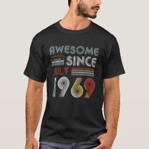Vintage Awesome Since July 1969 50th Birthday T-Shirt