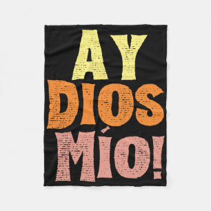 Vintage Ay Dios Mio Cinco De Mayo Festival Family  Fleece Blanket
