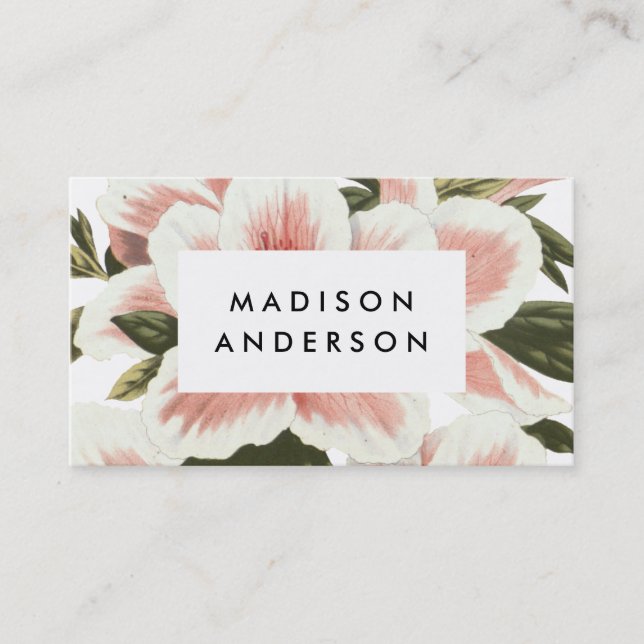 Vintage Azalea Business Cards (Front)