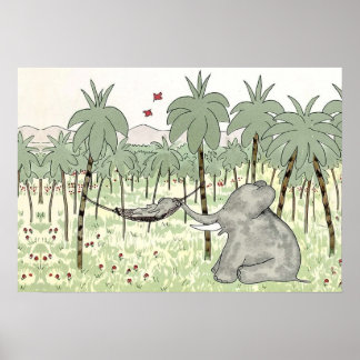 vintage babar print