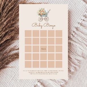 Vintage Baby Carriage Baby Bingo Game