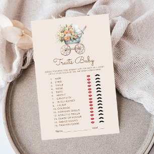 Vintage Baby Carriage Baby Traits Game