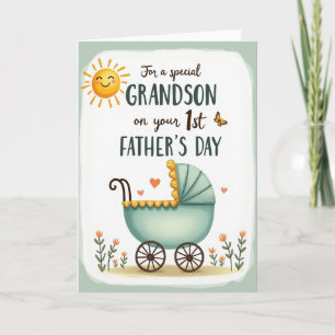 Vintage Baby Carriage Card