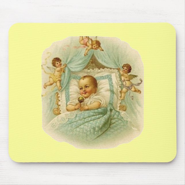 Vintage Baby & Cherubs Mouse Pad (Front)