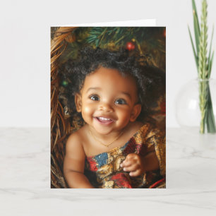 Vintage Baby Christmas Card