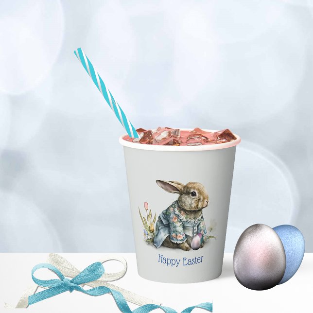 Vintage Baby Easter Bunny Paper Cups (Creator Uploaded)