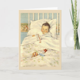 Vintage Baby Greeting Card