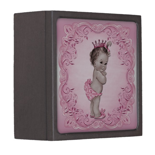 Vintage Baby Princess Pink Gift Box (Front Right)
