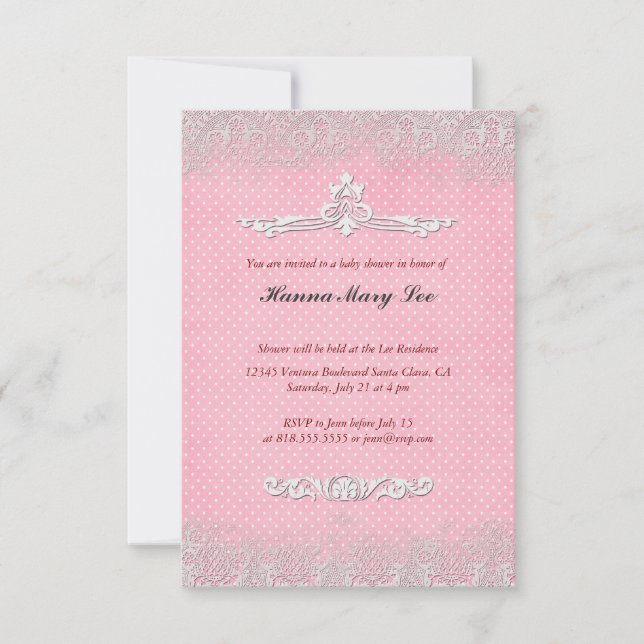 Vintage Baby Shower Invitations (Front)