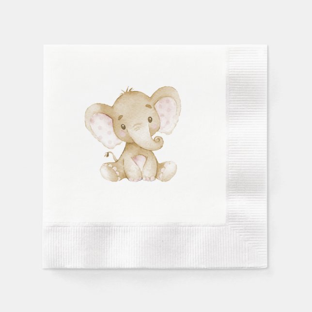 Vintage Baby Shower Paper Napkin (Front)
