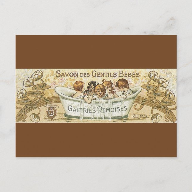 Vintage Baby Soap Ad Postcard (Front)