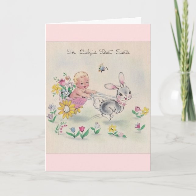 Vintage Baby's First Easter Card (Front)