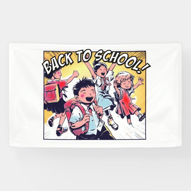 Vintage Back to School Banner (Horizontal)