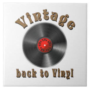 Vintage - Back to Vinyl, the record is back Tile
