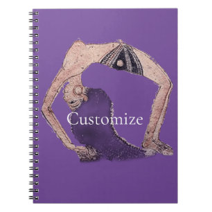 Vintage Backbend Yoga Pose Thunder_Cove Notebook