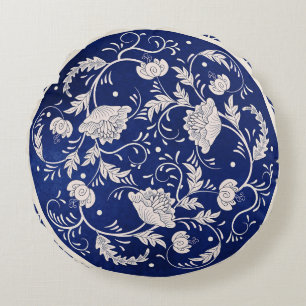 vintage background. Beautiful floral round pattern Cushion