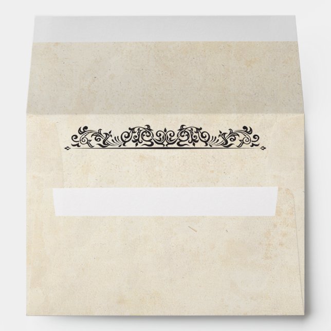 Vintage Background with Celtic Pattern Envelope (Back (Bottom))