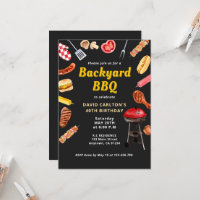 Vintage Backyard BBQ Barbecue Birthday Party