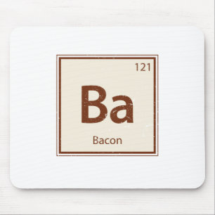 Vintage BACON Periodic Table Mouse Pad